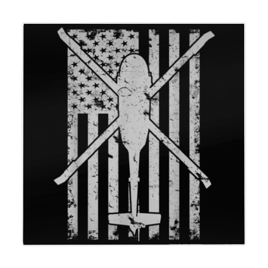 Uh 60 Black Hawk Military Helicopter Patriotic Fla Mahjong Mats