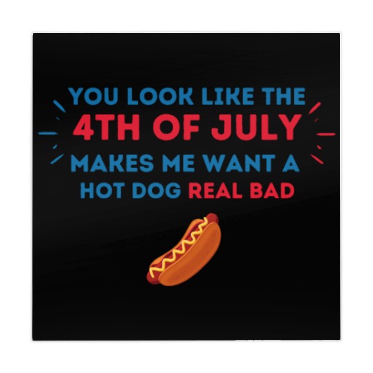 4th Of July Makes Me Want A Hot Dog Real Bad Mahjong Mats