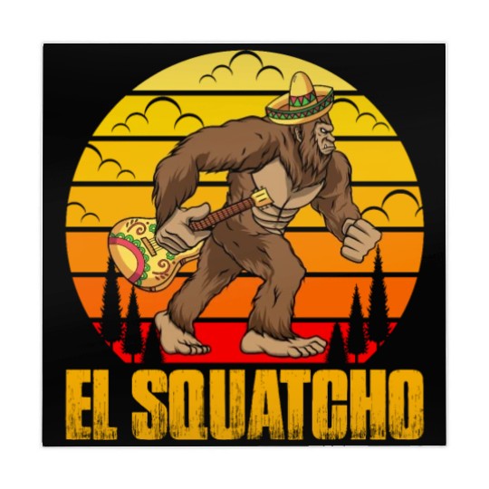 El Squatcho Mexican Sasquatch Bigfoot Mahjong Mats