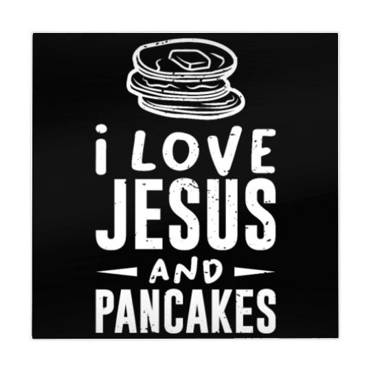 Christian Faith I love Jesus and Pancakes Gift Mahjong Mats