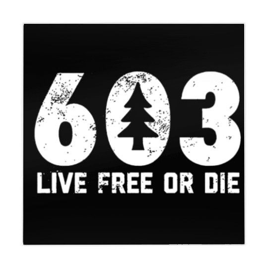 Live Free or Die 603 tree New Hampshire Mahjong Mats