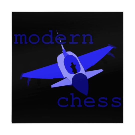 modern chess in royal blue Mahjong Mats