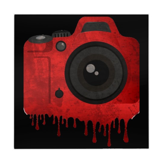 Red splatter camera Mahjong Mats