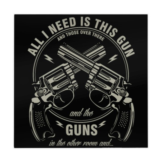 Gun Enthusiast Handgun Gun Amendment Law All I Mahjong Mats