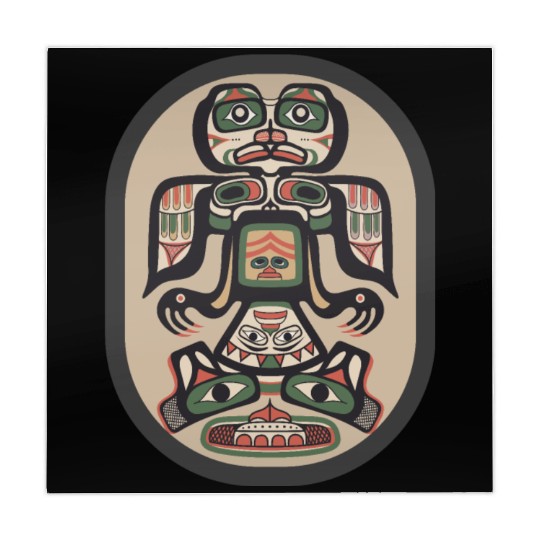 Northwest Native American Indian Haida Tribe Art Mahjong Mats