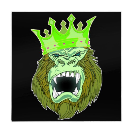 neon green Gorilla Jungle King Mahjong Mats