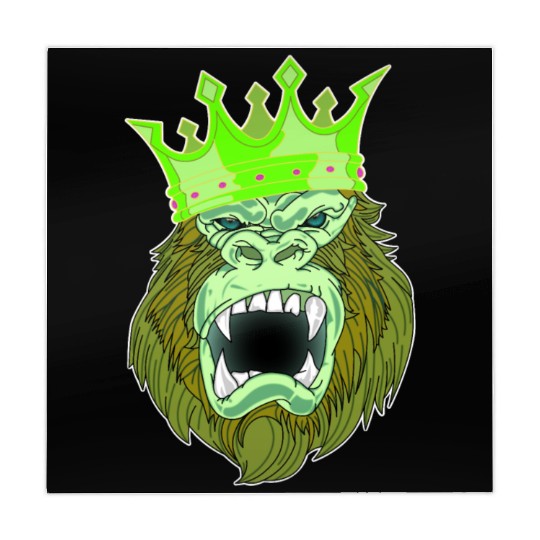 neon green Gorilla Jungle King Mahjong Mats