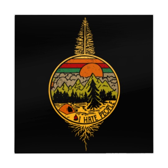 Camping I Hate People Camping Life Vintage Mahjong Mats