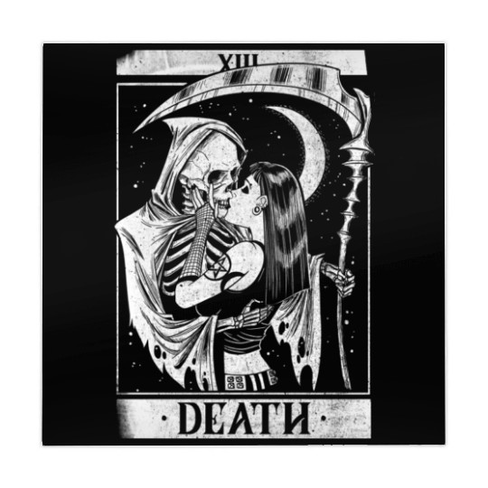 Blackcraft Death the Grim Reaper Kiss Tarot Card Mahjong Mats