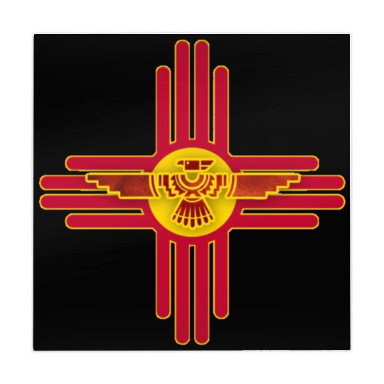 New Mexico Flag Zia Symbol Floral Nature Eagle So Mahjong Mats