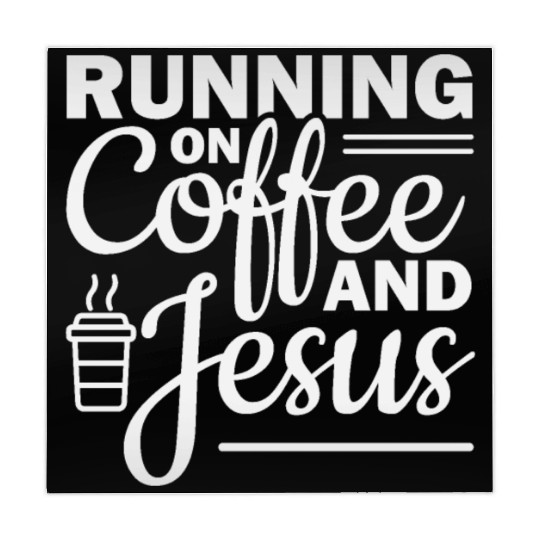 Running on coffee and jesus Mahjong Mats