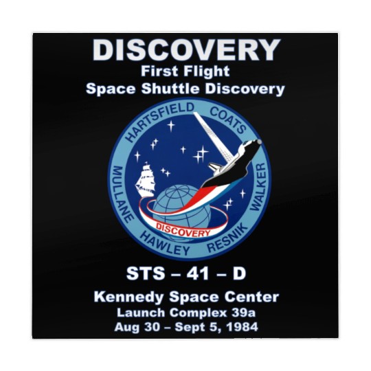 NASA Space Shuttle STS-41-D Vintage Crew Mahjong Mats