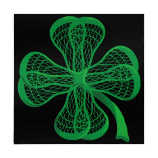 Lacrosse Sticks Shamrock clover irish lucky Lax T- Mahjong Mats