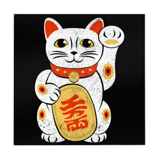 Japan Lucky Cat Japanese Maneki Neko Good Luck Cha Mahjong Mats
