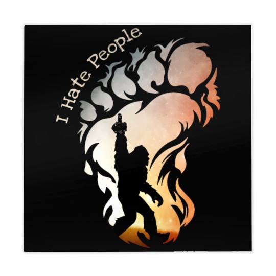 I Hate People Bigfoot Funny Camping Mahjong Mats