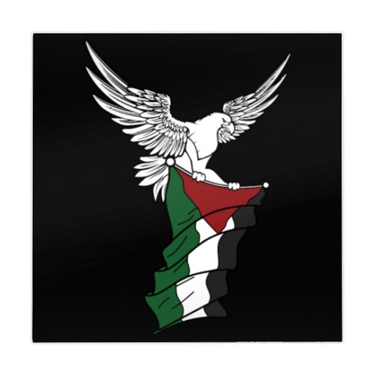Free Palestine Palestinian Flag Bird Eagle Palesti Mahjong Mats