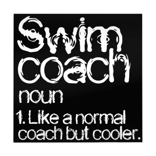 Swim Coach Definition Mahjong Mats Funny Coach Mahjong Mats