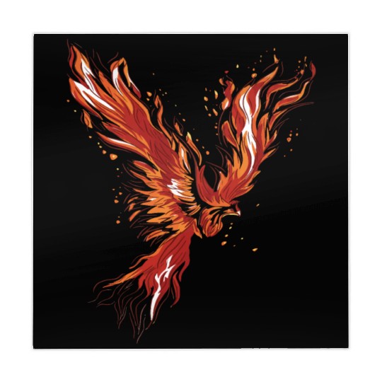 Legend Phoenix with flames Mahjong Mats