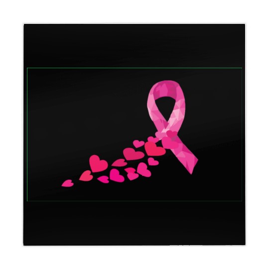 Pink Ribbon Breast Cancer Awareness Love Mahjong Mats