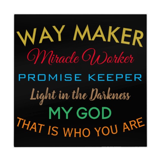 Way Maker miracle worker promise keeper light Mahjong Mats