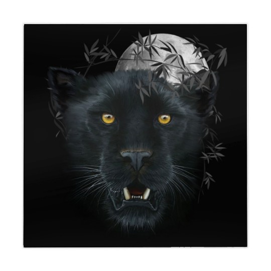 Black Panther Spirit The Face Of Power, Protection Mahjong Mats