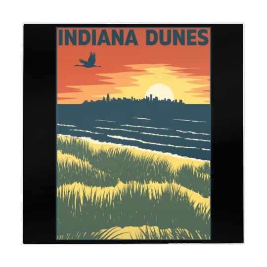 Sunset Indiana Dunes Mahjong Mats