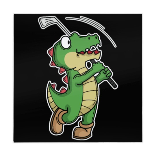 Tyrannosaurus-Rex Crocodile plays Golf Mahjong Mats