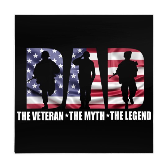 Dad The Veteran The Myth The Legend - Father's Day Mahjong Mats