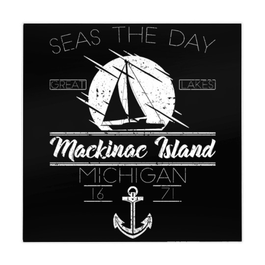 Mackinac Island MI Vintage Nautical SailBoat Mahjong Mats