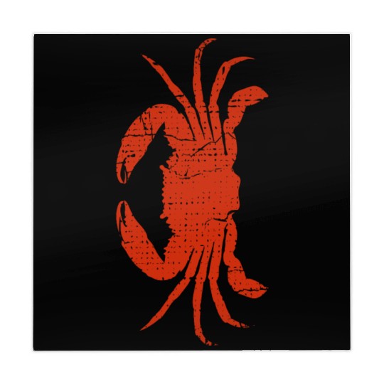 Funny Red Crab Side Walking Crabs Lover Crabbing S Mahjong Mats