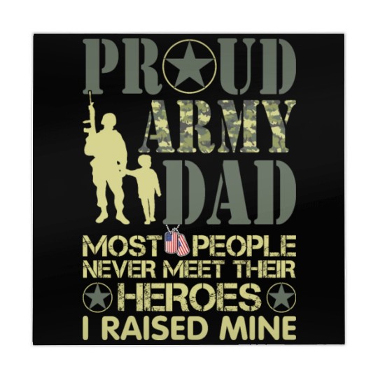 Proud Army National Guard Dad American Flag Mahjong Mats