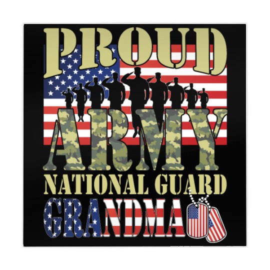 Proud Army National Guard Grandma Mahjong Mats