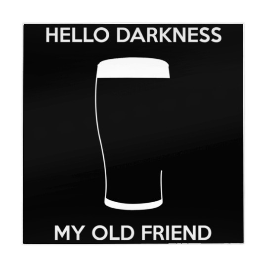 Hello Darkness My Old Friend - Draught Beer Mahjong Mats