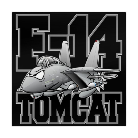 F-14 Tomcat Military Fighter Jet Aircraft Cartoon Mahjong Mats