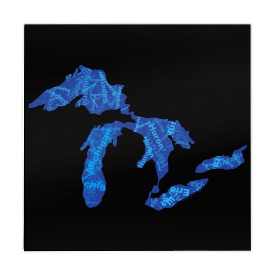 Great Lakes with Names Mahjong Mats