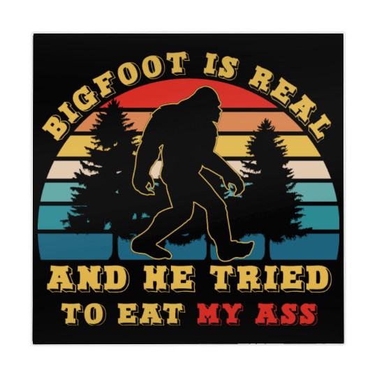 bigfoot is real and he tried to eat my ass Mahjong Mats