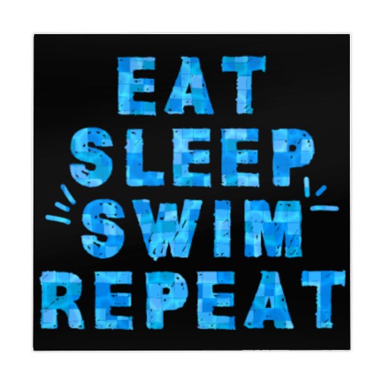 Eat Sleep Swim Repeat Swimming Mahjong Mats