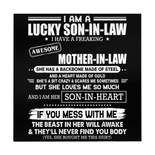 Lucky son in law i have a awesome mother in law Mahjong Mats