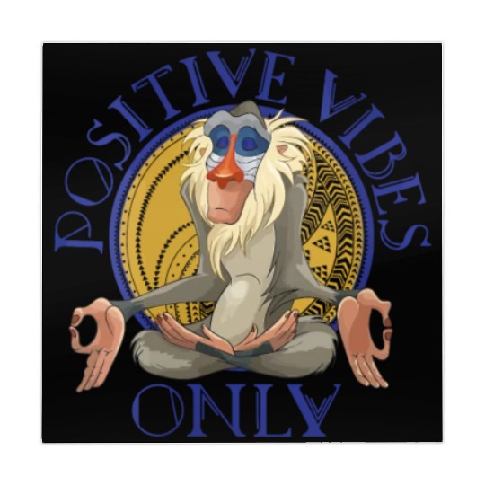 Lion King Rafiki Meditating Positive Vibes Only Mahjong Mats