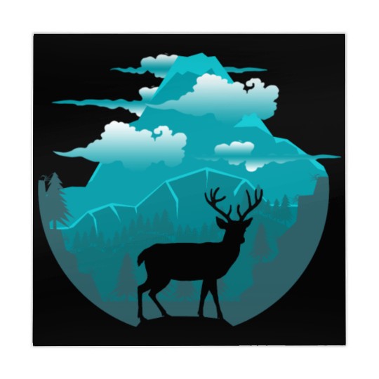 Reindeer Nature landscape Mahjong Mats