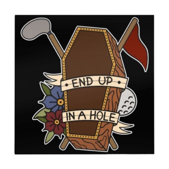 Golf coffin Golf ball End up in a whole Mahjong Mats