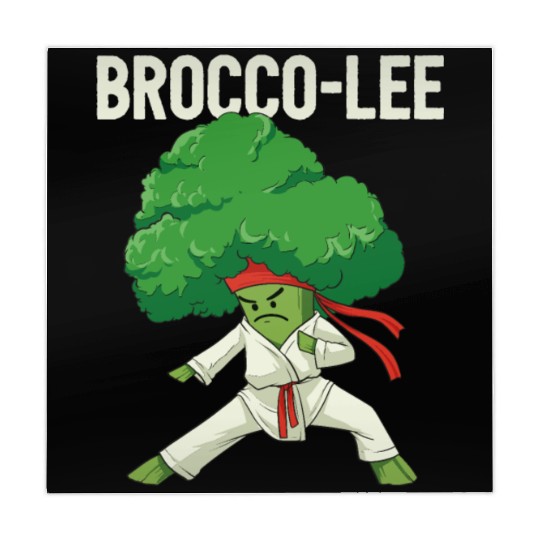 Brocco Lee Broccoli Karate Vegan Vegetarian MMA Mahjong Mats