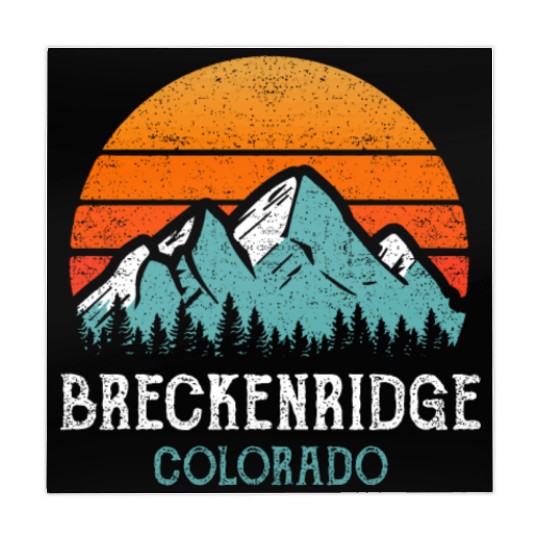 Vintage Breckenridge Mahjong Mats Retro Sun Mountains