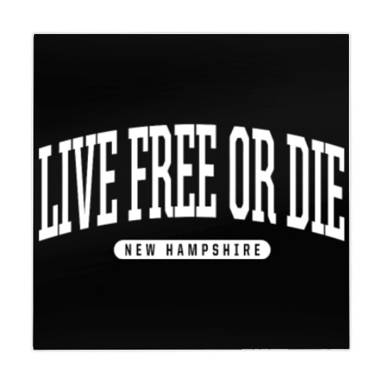 College Style Live Free Or Die New Hampshire Souve Mahjong Mats