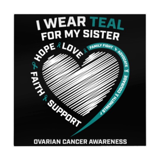 Products I Wear Teal For My Sister Ovarian Cancer Mahjong Mats