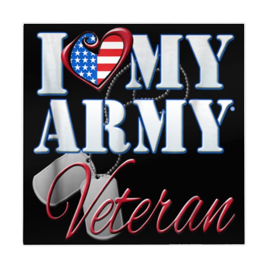 I Love My Army Veteran Patriotic Men Women Mahjong Mats