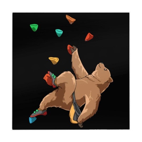 Grizzly Bouldering and Rock Climbing Gift Mahjong Mats