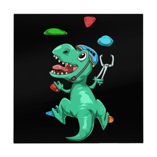 Funny T-Rex Bouldering and Rock Climbing Gift Mahjong Mats