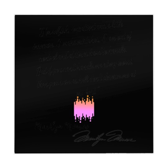 Eco Mahjong Mats quote Marilyn Monroe