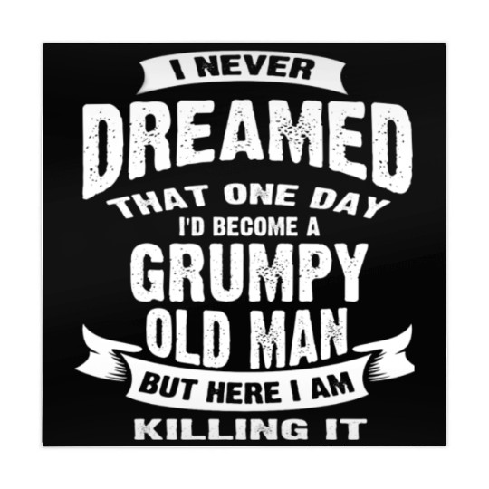 A Grumpy Old Man Funny Mahjong Mats